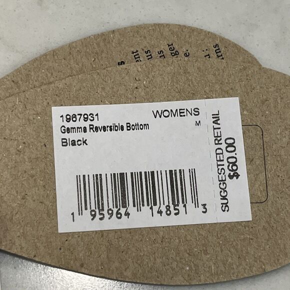 Prana NEW Women's Medium Gemma Reversible Cheeky Bikini Swim Bottom Black - Picture 10 of 11